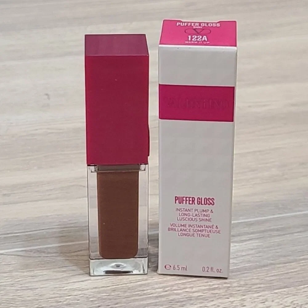 Valentino Puffer Gloss Lip Gloss 122A Warm It Up Plumping Shine Liquid NIB 0.2oz